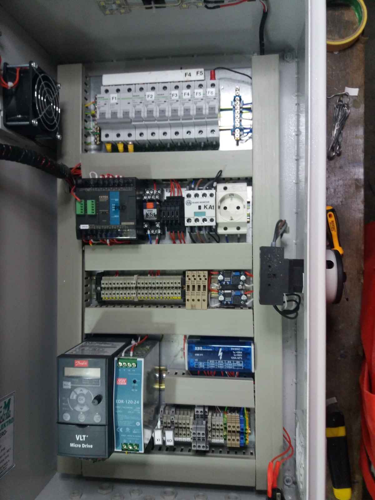 Honey filling line conveyor and HMI panel